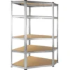 Tectake Schwerlastregal Eckregal Mit 5 Böden - Braun -Vidailo Verkaufe 1fcae8965f56ae44d3177a949d376404