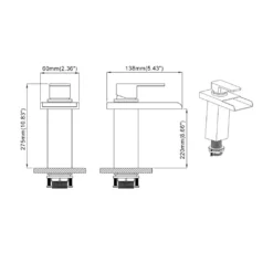 Wasserhahn Wasserfall Waschtischarmatur Hoch Mischbatterie Armaturen Waschbecken Einhebelmischer Für Badezimmer, Verchromt Messing -Vidailo Verkaufe 1fe6fbdaccfa21c2b697d5db551ef5e4