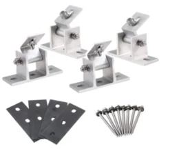 4x Solarmodul Halterung Kit Solar-Panel Montage Klemme Halterung End Klemme Metall Solarpanel Solarmodul Halterung -Vidailo Verkaufe 210b532abc1ec77ce28fb9b213e50dbc