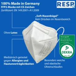 ECT FFP2 Atemschutz Maske CE 0158 20er Faltbox -Vidailo Verkaufe 21eb8051a710824efaa8b7b786d58bf1