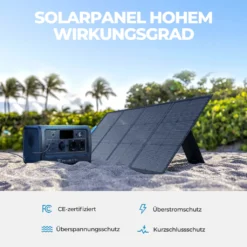 POWEROAK BLUETTI EB70 1000W (Peak 1400W) Gray Solarspeicher Mit SP120 120W Solar Panel 716Wh Solar Generator Stromerzeuger Für Stromausfall Zu Hause, Outdoor-Reisen, Nothilfe, Wohnwagen, Kombi Und Angeln. -Vidailo Verkaufe 2428b7ab9b1ef67011e55be21ed44c02