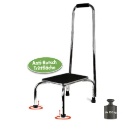 Vital Comfort Tritthocker Mit Haltegriff, Chrom -Vidailo Verkaufe 255ac429d55559ffb22edc29cfb1a2da