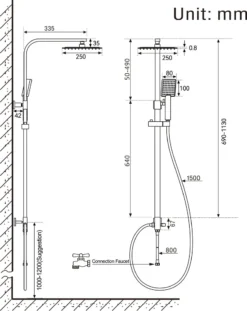 Auralum Duschset Duschsystem Regenduschset Mit Kopfbrause Handbrause Für Bad Ohne Armatur -Vidailo Verkaufe 2586bdc04f2a924a91c657a7ba58b290