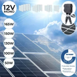 Solarpanel Monokristallin - 3er, 100 W, 18 V Für 12 V Batterien, Photovoltaik, Ladekabel, Silizium - Solarzelle, Solaranlage Für Wohnwagen, Camping, Balkon, Gartenhäuser, Solarmodul