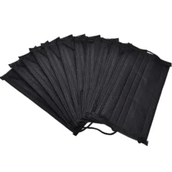 50x Mundschutz 3-Lagig Schwarz Maske Gesichtsmasken Mundmaske Atemschutzmaske Hygienemaske Schwarz -Vidailo Verkaufe 273f9d7aa20ebbf53acb65e13f5d29c7