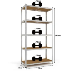 Monzana Schwerlastregal Kellerregal Steckregal Werkstattregal Lagerregal Regal, Model:2x 5 Böden - 180x90x40cm 22 Monzana Schwerlastregal Kellerregal Steckregal Werkstattregal Lagerregal Regal, Model:2x 5 Böden - 180x90x40cm -Vidailo Verkaufe 27c8f58124c5897f498e43ab38b9a5a9