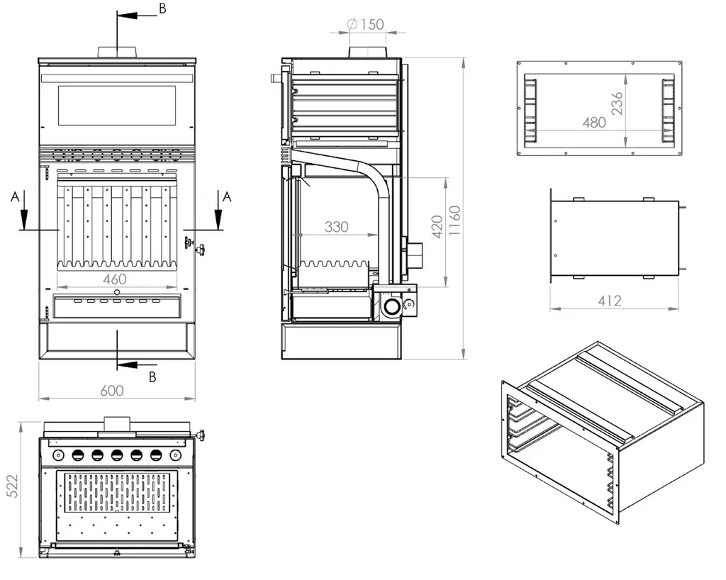 Kaminofen Mit Backfach Panoramakamin Dreiseitig Glas 3 Scheiben Teba TKS 15 Verglast 3 Seiten Holzofen 12,8 KW Kamin Ofen Holz Holzherd Küchenofen 20 Kaminofen Mit Backfach Panoramakamin Dreiseitig Glas 3 Scheiben Teba TKS 15 Verglast 3 Seiten Holzofen 12,8 KW Kamin Ofen Holz Holzherd Küchenofen – Bild 18