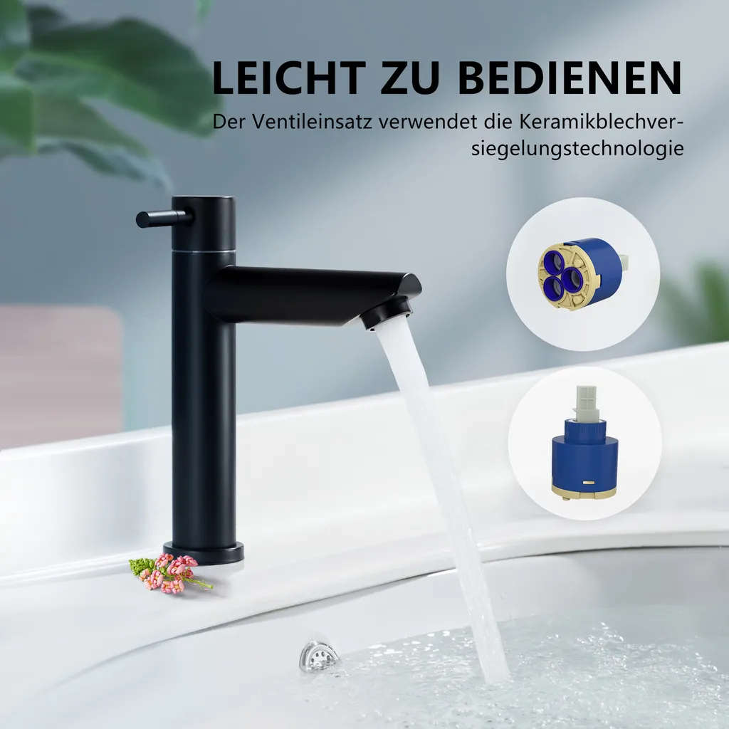 Badarmaturen Kaltwasser Armatur Für Bad Wasserhahn Bad Kaltwasserhahn Standventil Wasserhahn Armatur Schwarz 6 Badarmaturen Kaltwasser Armatur Für Bad Wasserhahn Bad Kaltwasserhahn Standventil Wasserhahn Armatur Schwarz – Bild 4