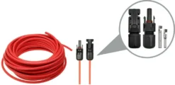 1 Paar Solarkabel Verlängerungskabel MC4 Stecker Buchse 4mm² 1500V DC Rot/Schwarz 1m IP67 -Vidailo Verkaufe 290d8bea512ba51251295de9daeed749