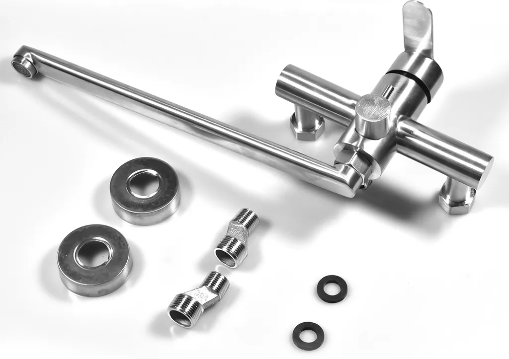 CMYBABEE Küchenarmatur Wannenarmatur Badarmatur, Wandmischbatterie, Wanneneinlauf 34 Cm Lang Mit Umstellventil, Duschbatterie, Einhebel-Brausebatterie Für Die Dusche Im Badezimmer, 304 Edelstahl 9 CMYBABEE Küchenarmatur Wannenarmatur Badarmatur, Wandmischbatterie, Wanneneinlauf 34 Cm Lang Mit Umstellventil, Duschbatterie, Einhebel-Brausebatterie Für Die Dusche Im Badezimmer, 304 Edelstahl – Bild 7