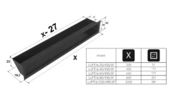 Lüftungsgitter LUFT 6x100 Schwarz Slim -Vidailo Verkaufe 2a9ac0f3b4f7bfbaa58d61e48e53f665 2