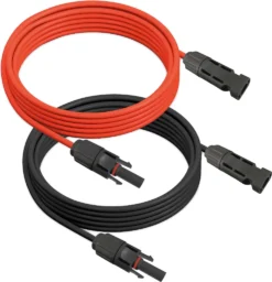 5m Solarkabel Verlängerungskabel Rot + Schwarz 4 Mm² Mit MC4 Solarstecker Solar Kabel Stecker