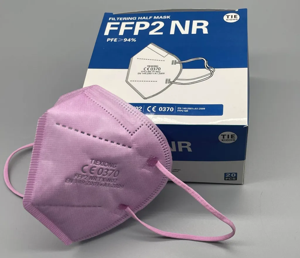 FFP2 Maske 20 Stück Bunt Sortiert , Einzelverpackt , CE 0370 - EN149:2001+A1:2009, Elastische Ohrenschlaufen 6 FFP2 Maske 20 Stück Bunt Sortiert , Einzelverpackt , CE 0370 - EN149:2001+A1:2009, Elastische Ohrenschlaufen – Bild 4