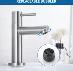 Kaltwasser Wasserhahn Bad Armatur Waschtischarmatur Badarmaturen Für Badzimmer Mit Anschlussschlauch -Vidailo Verkaufe 2ec4f9531db6b7d104ac324a264155ad