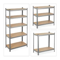 Relaxdays Schwerlastregal 180x90x45 Grau -Vidailo Verkaufe 2f7af5c13d1566a1be16e153b18f836b