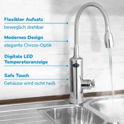 Aquadon Smart Heater Flex Head | Wasserhahn Mit Integriertem Durchlauferhitzer | Flexibler Aufsatz | Digitale LED-Temperaturanzeige | Armatur | Boiler | Das Original Aus Dem TV 9 Aquadon Smart Heater Flex Head | Wasserhahn Mit Integriertem Durchlauferhitzer | Flexibler Aufsatz | Digitale LED-Temperaturanzeige | Armatur | Boiler | Das Original Aus Dem TV -Vidailo Verkaufe 2fa20c04c6c0e9158958572b18642176