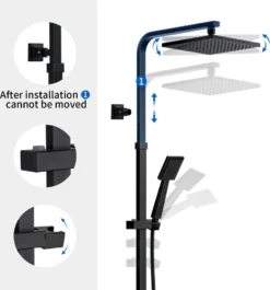 Duschsystem Mit 38 °C Thermostat Duscharmatur Regendusche Duschset Dusch Mit Handbrause, Schwarz 14 Duschsystem Mit 38 °C Thermostat Duscharmatur Regendusche Duschset Dusch Mit Handbrause, Schwarz -Vidailo Verkaufe 2fdfa42411b737ad3879a6bb4c0079fb