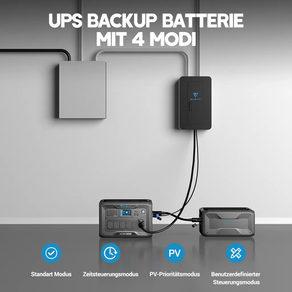 BLUETTI B300 3072Wh Erweiterungsakku Für Solarspeicher AC300/AC200MAX/AC200P, Expand AC300 Mit 4 Zusätzlichen Batterien, Tragbare Power Station Mit 100W USB-C & DC 12V Notstrom-Backup Für Reise Camping Emergency 7 BLUETTI B300 3072Wh Erweiterungsakku Für Solarspeicher AC300/AC200MAX/AC200P, Expand AC300 Mit 4 Zusätzlichen Batterien, Tragbare Power Station Mit 100W USB-C & DC 12V Notstrom-Backup Für Reise Camping Emergency – Bild 5