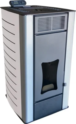 Nemaxx PW18-WT Pelletofen Wasserführend 18 KW Pelletkaminofen Pelletheizung - Stahl Weiß - Für Bis Zu 300m³ - 90,8% Wirkungsgrad - A+