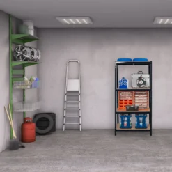 Relaxdays Schwerlastregal 180x90x60 Schwarz -Vidailo Verkaufe 334a109e9ec1833929f4953c3b4d5c9d