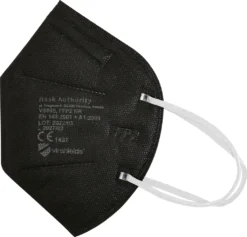 Virshields® FFP2 Mundschutz Maske - PFE 94%, EN 149:2001+A1:2009, 5 Lagen, 10-2000 Stück, Filtrierend, EU, Farbwahl - Halbmaske, Atemschutzmaske, Schutzmaske (100 Stück, Schwarz) -Vidailo Verkaufe 3363a6c820dd11a4061f688d18ad17f5