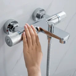 Duscharmatur Mischbatterie Dusche Armatur Thermostat 40℃ Brausethermostat Duschthermostat Chrom Thermostatarmatur -Vidailo Verkaufe 336bafb24a5e96dcc258374058dfcafb