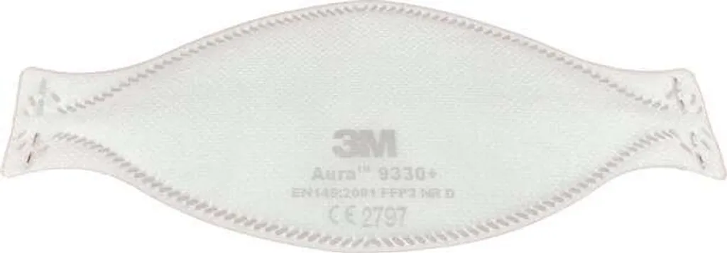 3M Aura 9330+ Partikelfilter 3 FFP 3 20 Stück Einzeln Verpackt FP3NRD Breite 7 3M Aura 9330+ Partikelfilter 3 FFP 3 20 Stück Einzeln Verpackt FP3NRD Breite – Bild 5