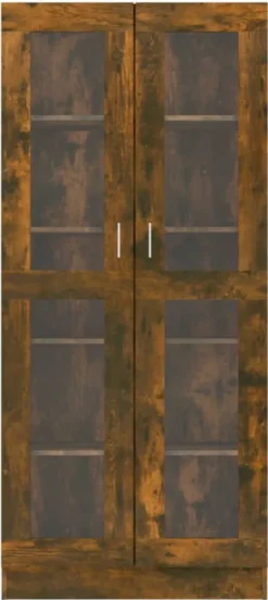 VidaXL Vitrinenschrank Räuchereiche 82,5x30,5x185,5 Cm Holzwerkstoff -Vidailo Verkaufe 34a3fb4358f381c0676a5e9ee71e9034