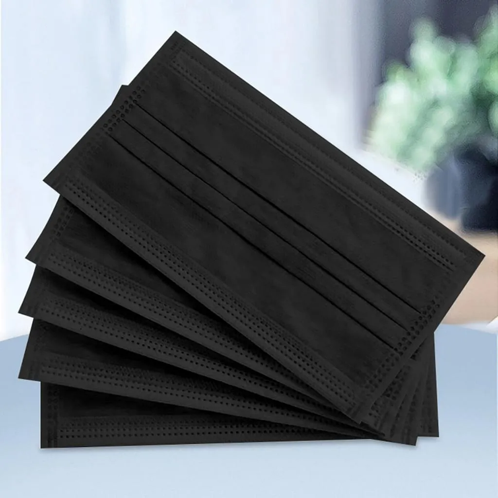 1000X 3-lagig Atemschutzmasken Einwegmaske Mundschutz Vliesmaske Masken Mundschutz 【schwarz】 8 1000X 3-lagig Atemschutzmasken Einwegmaske Mundschutz Vliesmaske Masken Mundschutz 【schwarz】 – Bild 6