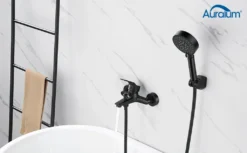 Auralum Klassisch Badewanne Duschset Mit 5 Funktionen Handbrause, Schwarze Badewannenarmatur, Duschsystem Duschset Für Badewanne Und Badezimmer -Vidailo Verkaufe 35e04c7cd2db44951d10959d3e72c1f1