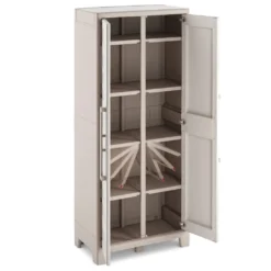 Keter Universalschrank Gulliver Beige Braun 182 Cm -Vidailo Verkaufe 3641a8298bac8b79f97069fbb788c099