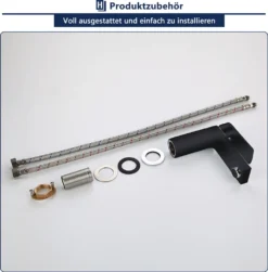 Badarmatur Schwarz Wasserhahn Bad Waschtischarmatur Mischbatterie Bad Waschbecken Armatur Für Badezimmer Einhandmischer Waschtischmischer Waschtischbatterie -Vidailo Verkaufe 3745a48a92ebe2976ac6765b800300c3