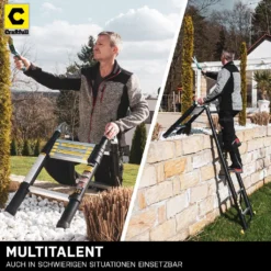 Craftfull Klapp-Teleskopleiter CF-102A - Aluminium - Klappleiter Und Anlegeleiter - Inkl. Tragetasche - Stehleiter - Mehrzweckleiter - 2 X 2.8 Meter (Total 5.6 M) 16 Craftfull Klapp-Teleskopleiter CF-102A - Aluminium - Klappleiter Und Anlegeleiter - Inkl. Tragetasche - Stehleiter - Mehrzweckleiter - 2 X 2.8 Meter (Total 5.6 M) -Vidailo Verkaufe 3766af7e32666d9a4b2104beef1dfa2c