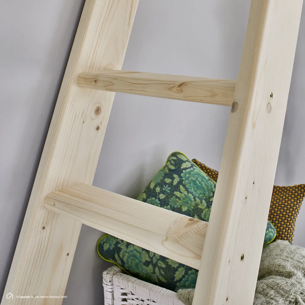 Hochbettleiter Intercon Safe Step Mit 8 Stufen Bis Max. 190 Cm | Holzleiter Aus Fichte | Anstellleiter 6 Hochbettleiter Intercon Safe Step Mit 8 Stufen Bis Max. 190 Cm | Holzleiter Aus Fichte | Anstellleiter – Bild 4