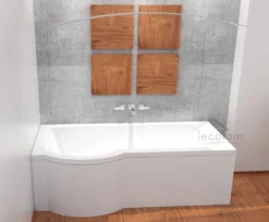 ECOLAM Duschbadewanne Set Badewanne + Glasabtrennung Duschwand Eckbadewanne I-Besco 170x70 LINKS Schürze Ablaufgarnitur Füße Silikon -Vidailo Verkaufe 38c8d2fc29f22b0771cb1c1e1c7abb4e