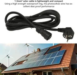 ICYBAY Micro-Wechselrichter 600 Watt & AC-Kabel 3 Meter Standalone-Kabel – Mikro Wechselrichter Und Netzanschlusskabel – Mikro Wechselrichter Für Solarmodule & Balkonkraftwerk -Vidailo Verkaufe 3ab04f5a4f154e56cd14c8d28a0abb3e