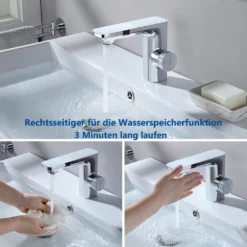 Lonheo Infrarot Sensor Wasserhahn Bad Automatik Waschtischarmatur Mit Zwei Infrarotsensor Einhebelmischer Waschbecken Mischbatterie Badarmatur, Chrom -Vidailo Verkaufe 3b9dd08e55642c4bf76d63e6887be0ba