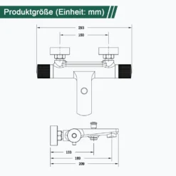 Duscharmatur Mischbatterie Dusche Armatur Thermostat 40℃ Brausethermostat Duschthermostat Chrom Thermostatarmatur -Vidailo Verkaufe 3ba3dbdc3912fa97080b351c20eccede