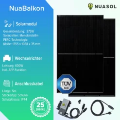 NuaSol Balkonkraftwerk 750W/600W All Black Photovoltaik Solaranlage Steckfertig WIFI Smart -Vidailo Verkaufe 3baa7c6b5d09bfc2d89201b30044754a