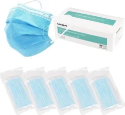 50 Stück Mundschutzmasken OP Masken 3-lagig Mundschutz Gesichtsmaske Einwegmaske Mund Und Nasenschutz,Gesundheits- Und Schönheitspflege, Unisex Anti Pollution Fabric-Spot Goo