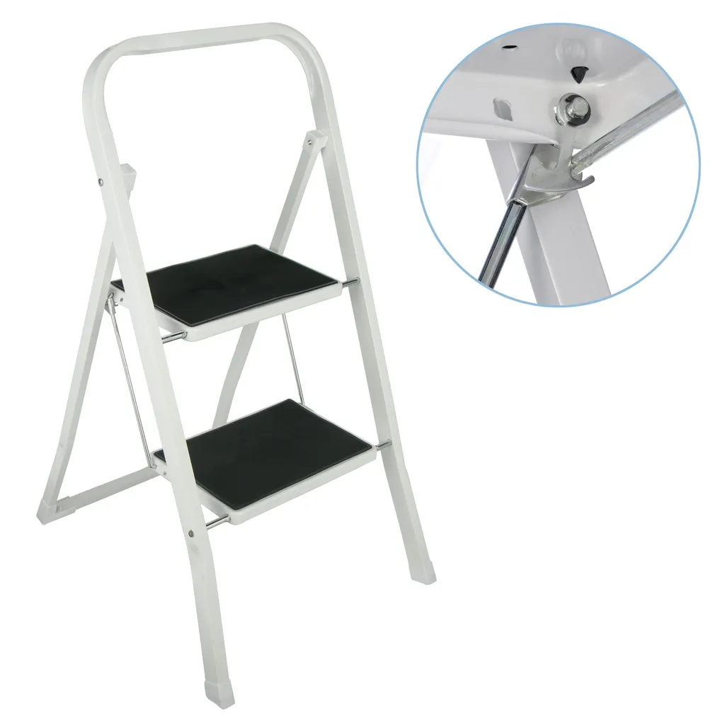 Trittleiter Bis 150 Kg 2 Stufen Anti Rutsch Leiter Haushaltsleiter Klapptritt 3 Trittleiter Bis 150 Kg 2 Stufen Anti Rutsch Leiter Haushaltsleiter Klapptritt