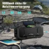 Kurbelradio Tragbares Solarradio Notfall-AM-FM-Radio Mit USB-Telefonladefunktion, LED-Taschenlampe Und 5000-mAh-Akku Für Outdoor-Camping,blau