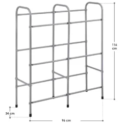 Juskys Getränkekistenregal Cool – Kistenregal Für Bis Zu 6 Kisten Je 17 Kg – Getränkeständer Platzsparend 96 × 34 × 116 Cm – Getränkeregal Aus Metall -Vidailo Verkaufe 3fd3b27148939cfbe8e1f9aaad7e342e