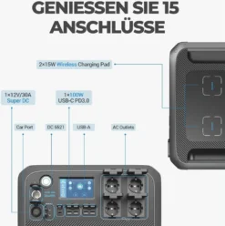 Bluetti Powerstation AC200Max, 2200 W -Vidailo Verkaufe 41dfe089bd91bde24b4d530284bb75ce