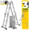 Craftfull Mehrzweckleiter CF-104A - 6in1 Leiter - Gelenkleiter Aus Aluminium - Klappleiter - Stehleiter - Anlegeleiter - Anti-Rutsch-Profil - 3,5 Meter (4x3 Sprossen) -Vidailo Verkaufe 42689ead8cde084a94771e5f8861eb1e