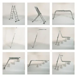 Starlyf® Starlyf Multiple Ladder 12 In 1 - Mehrzweckleiter, Leiter Aus Aluminium, Klappbar, Multifunktional, Rutschfest, Maximale Traglast 150 Kg - Aus Der TV Werbung -Vidailo Verkaufe 430b4c6f7104e9946daaaf6a4b4e1f11