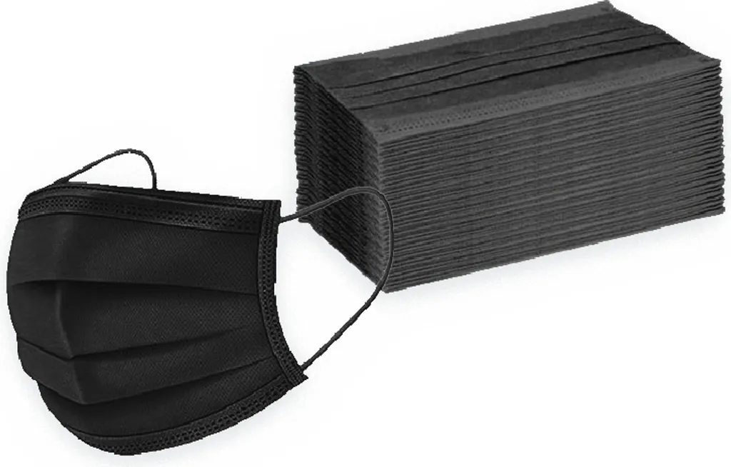Antiviron Einwegmaske 50 Stück CE-7503 Farbe SCHWARZ Deutscher Händler 4 Antiviron Einwegmaske 50 Stück CE-7503 Farbe SCHWARZ Deutscher Händler – Bild 2