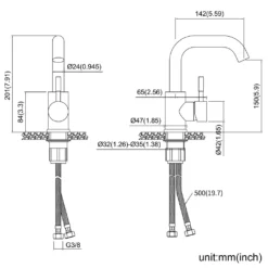 Schwarz Wasserhahn Bad, 360° Drehbar Waschtischarmatur Mischbatterie Für Waschbecken -Vidailo Verkaufe 44f9228cc2fee7110de5299b12f1c8a3