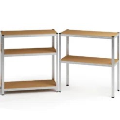 2x Monzana Schwerlastregal 170x75x30cm 350kg 5 MDF-Platten Regal Lagerregal Kellerregal Steckregal Werkstattregal -Vidailo Verkaufe 47b8b7b79a679228a1f7c4fb7322a8a4 1