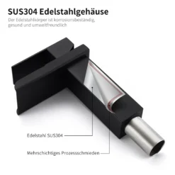 Homelody Wasserfall Wasserhahn Bad Schwarz Matt Waschtischarmatur, Konkaves Wasserfall Design Einhebelmischer Waschbeckenarmatur Aus Edelstahl Wasserhahn -Vidailo Verkaufe 48fb70f00fc05525df1c1ab37d2cebc9